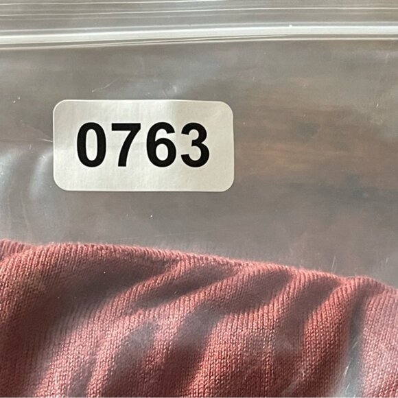 MM Lafleur Red Fitted Ribbed Long Sleeve Tee - Picture 12 of 12